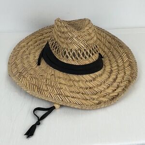 Vintage Dorfman Pacific Straw Hat Size Small Beach Natural Golf Fishing
